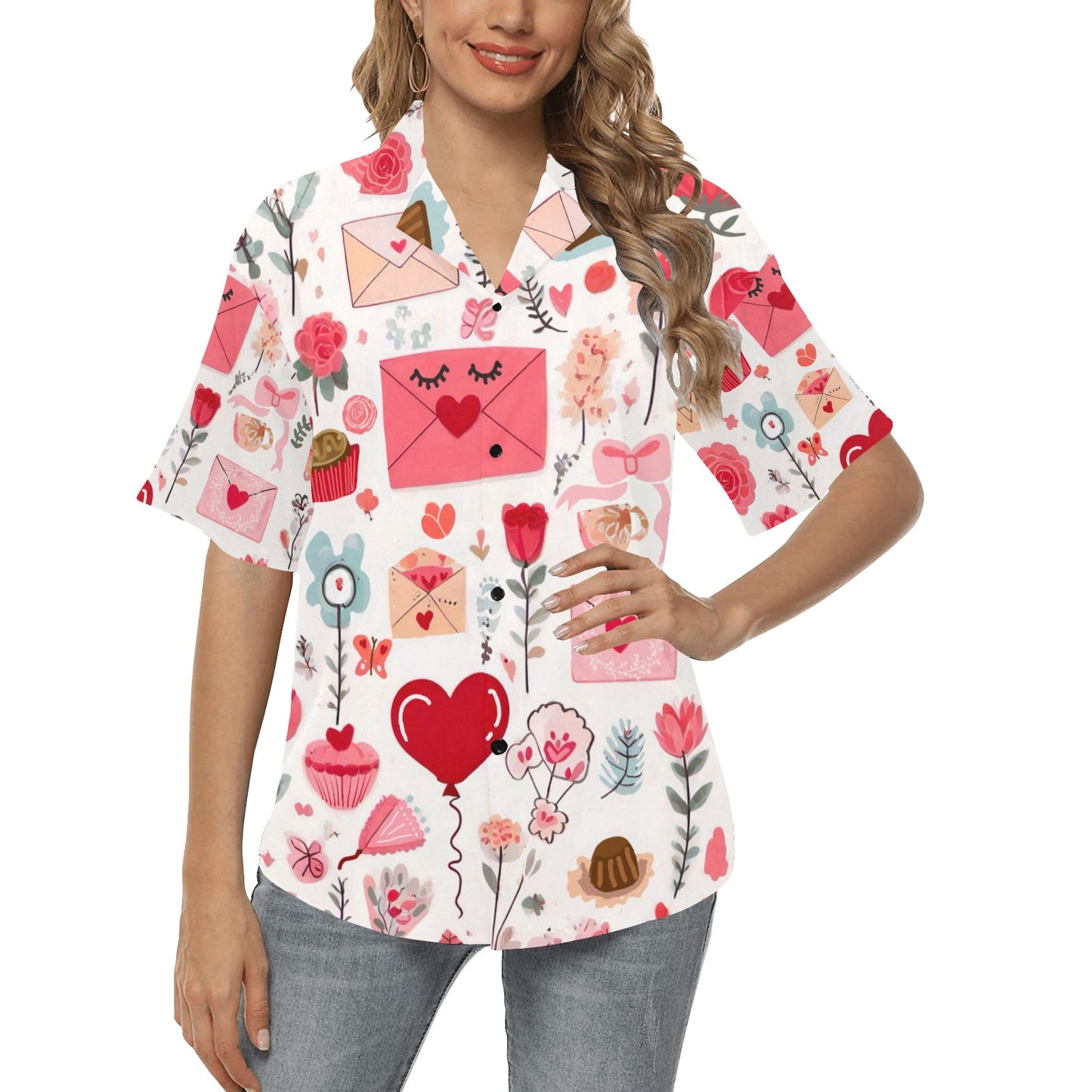 Pretty Valentine's Women’s Pajama Top