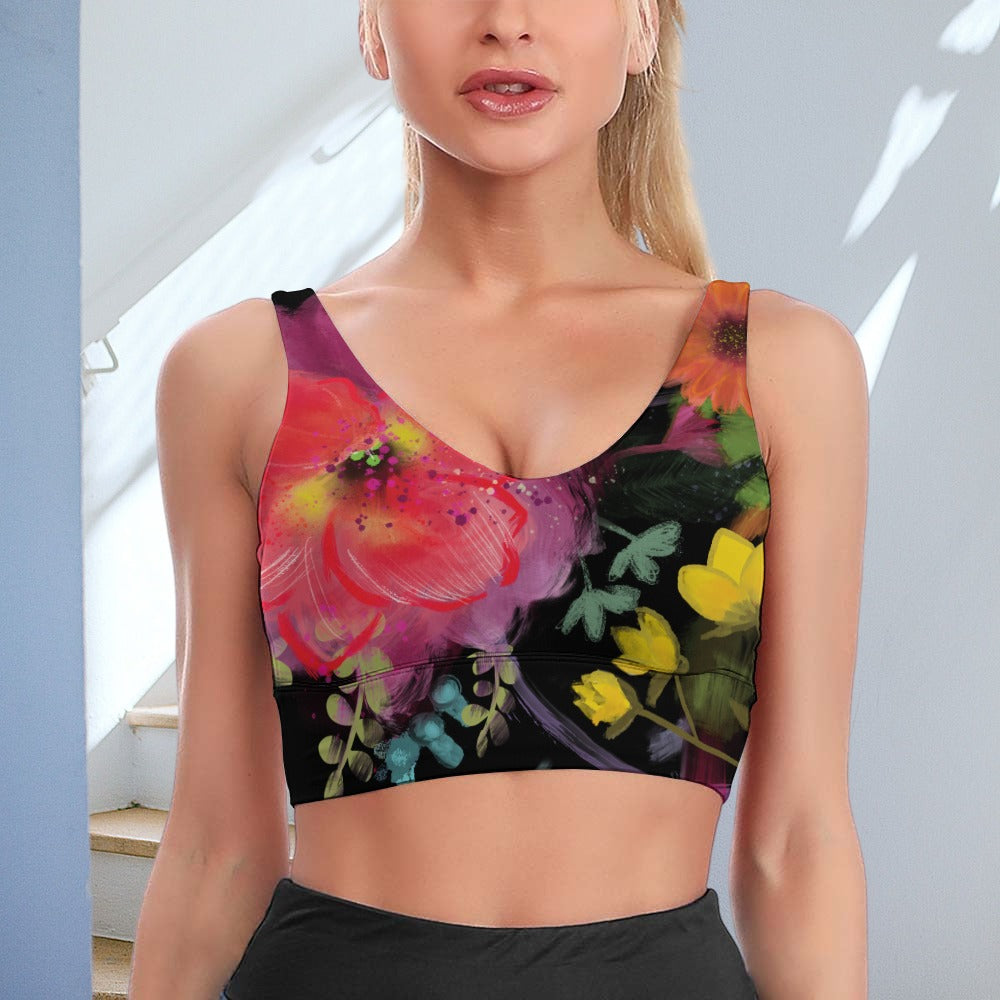 Floral Inspiration – Gym Cropped Top