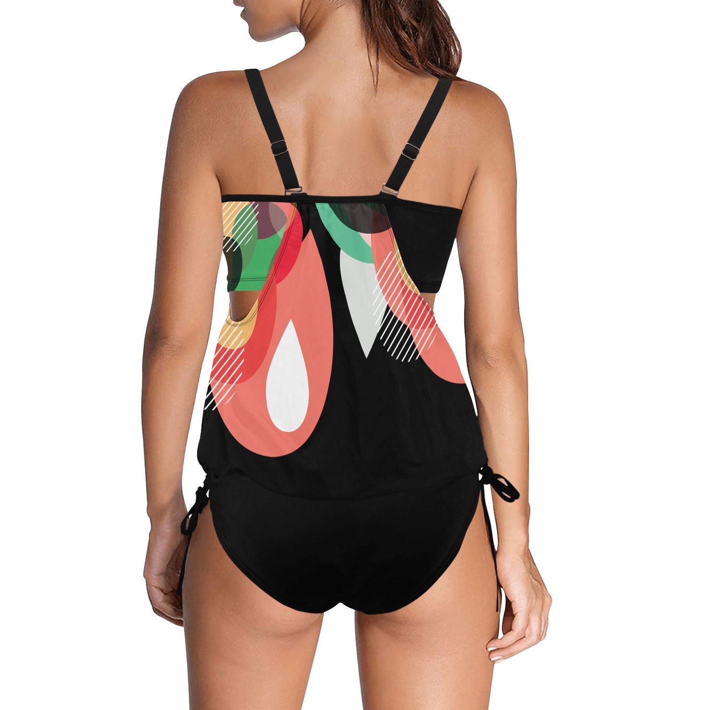 Geo Teardrops Tankini