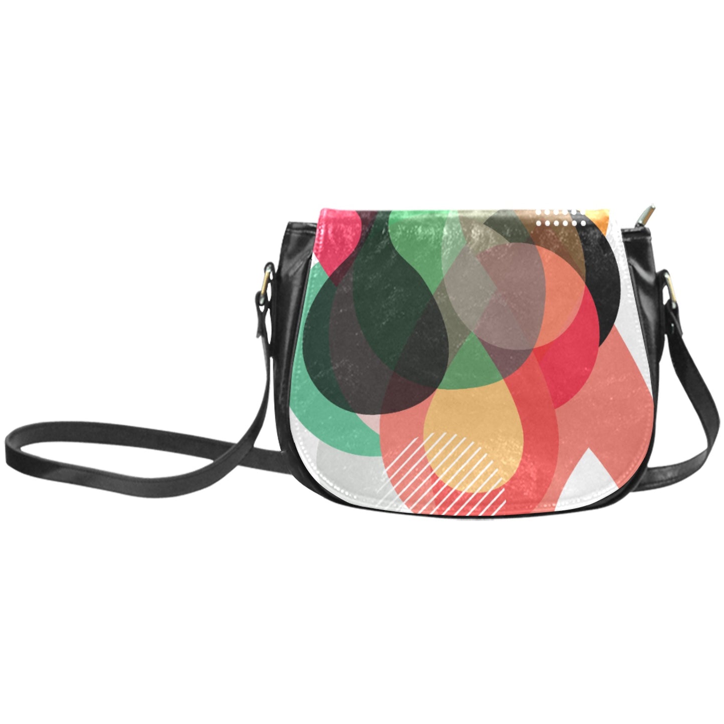Geo Teardrops Saddle Bag