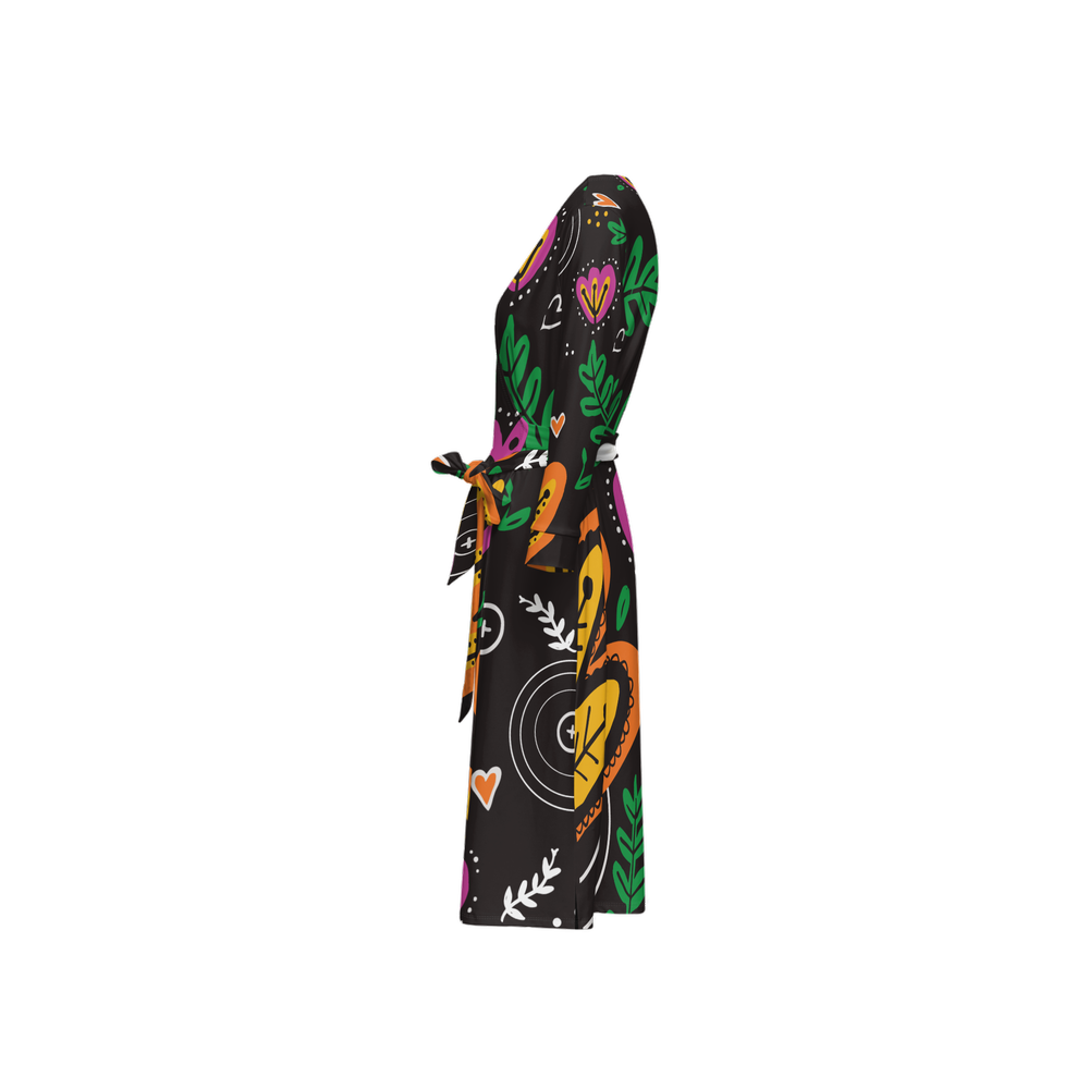 Women’s ¾ Sleeve Wrap Dress