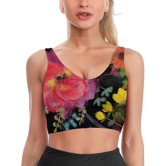 Floral Inspiration – Gym Cropped Top